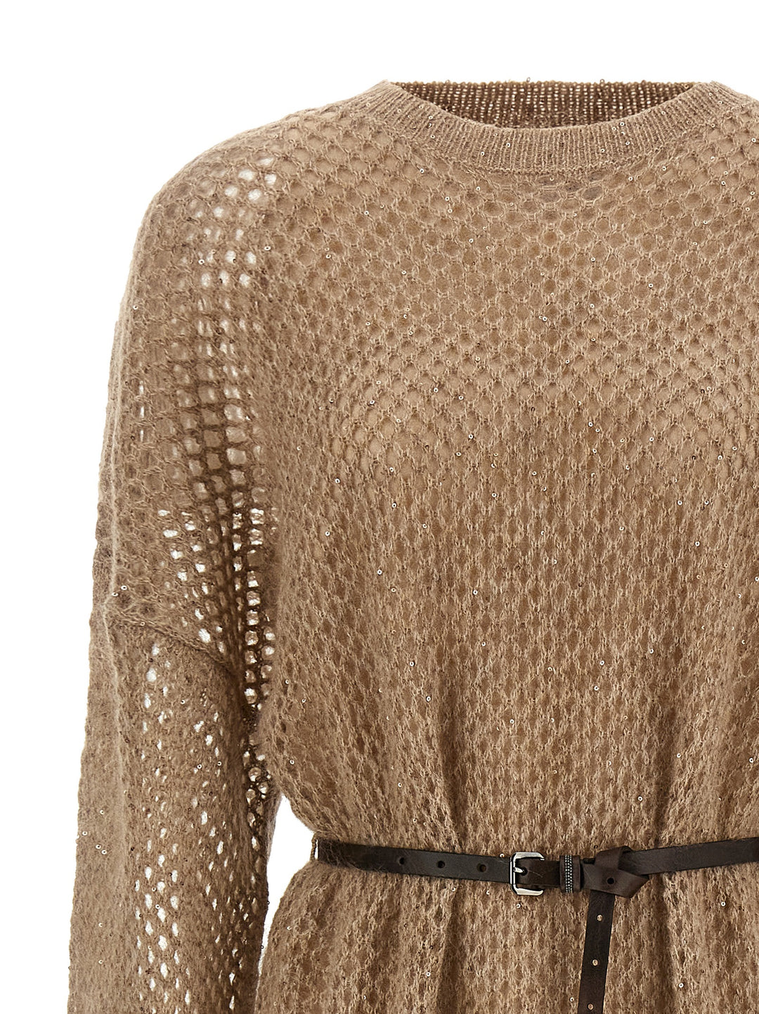 Brunello Cucinelli Dazzling Net Abiti - Beige | d6efd52a1c0ad0273ac8c671da61060809f8d588