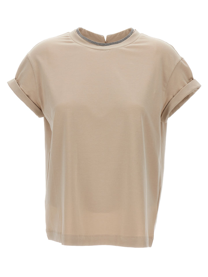 Brunello Cucinelli Monile T shirt - Beige | 274035f1bae56efaf27358234c501af5f080df6c