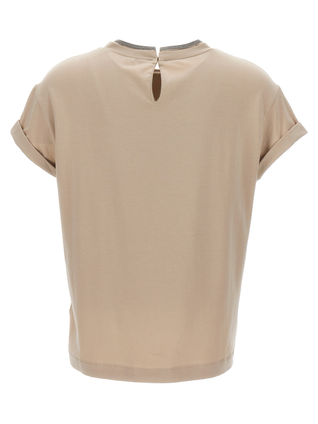 Brunello Cucinelli Monile T shirt - Beige | 671351fd5592c0d55741e19d52aee425fce48dd3