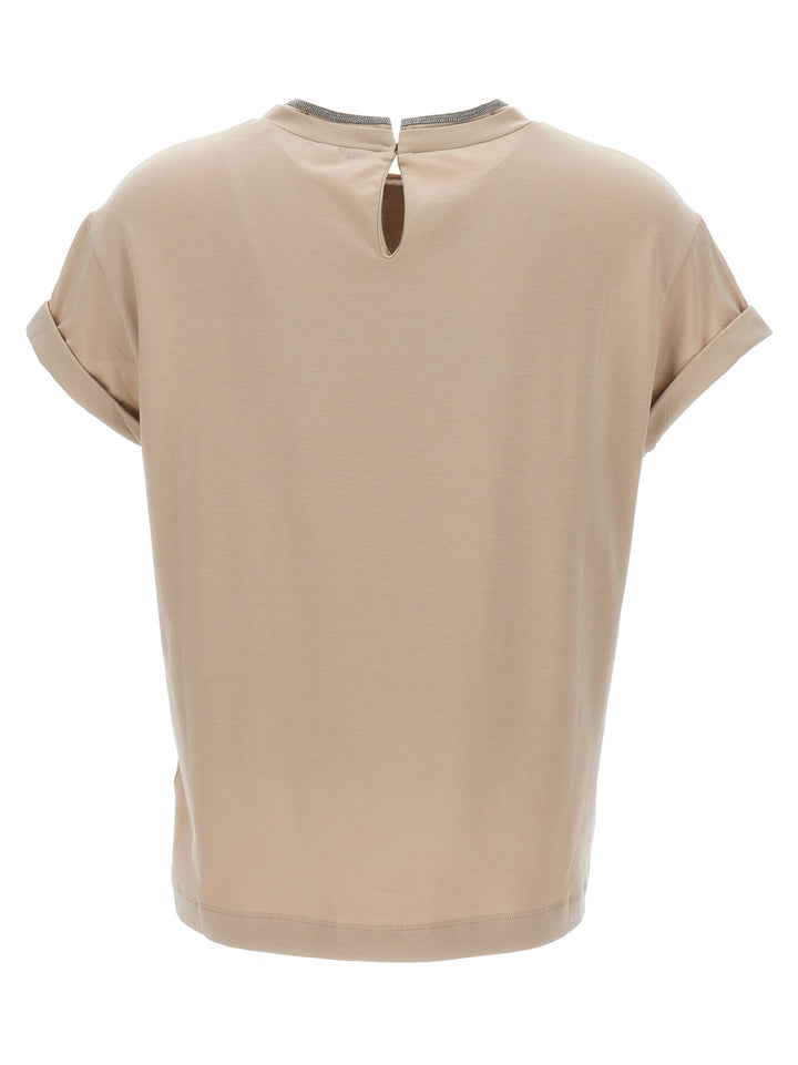 Brunello Cucinelli Monile T shirt - Beige | 671351fd5592c0d55741e19d52aee425fce48dd3