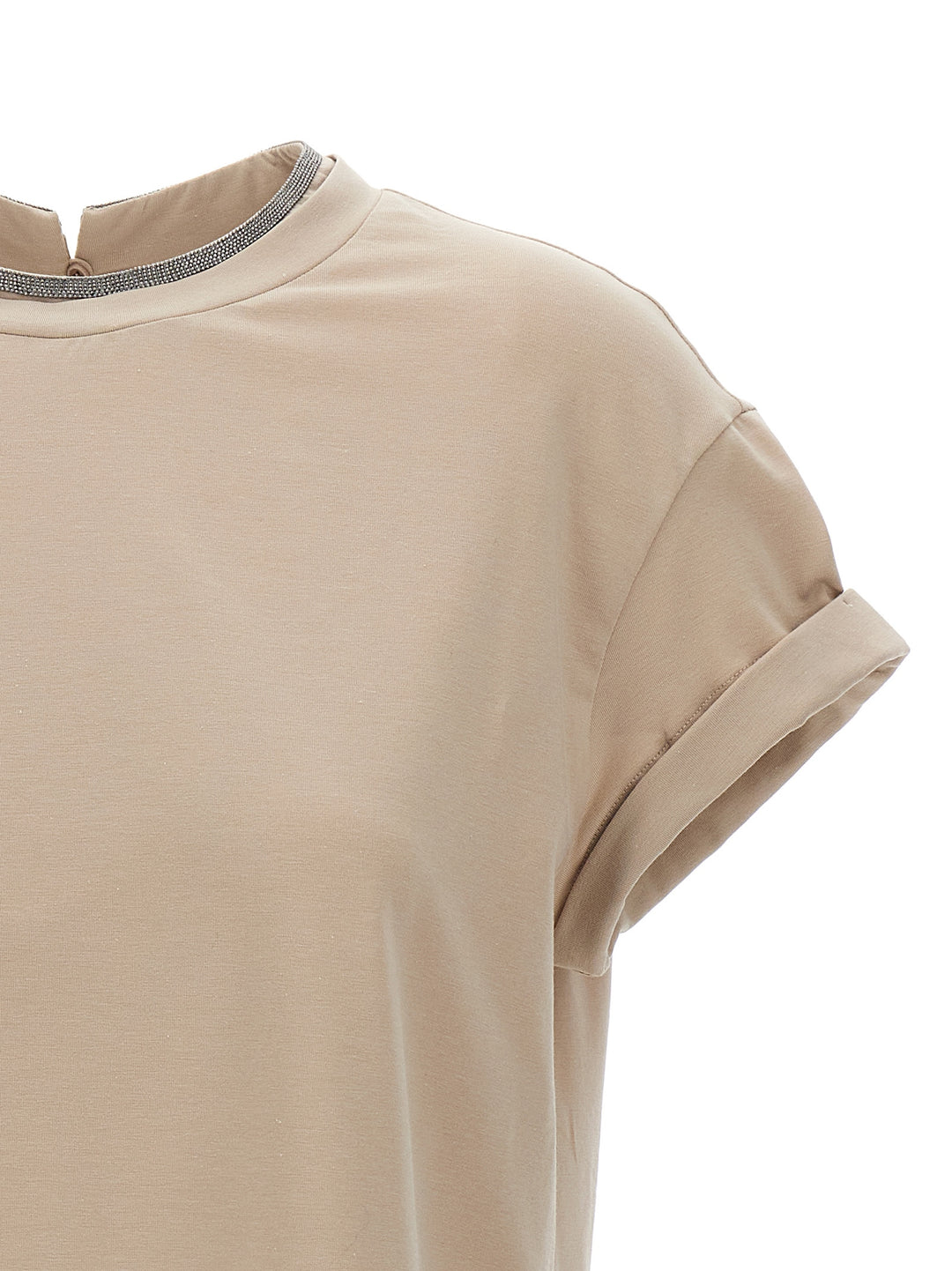 Brunello Cucinelli Monile T shirt - Beige | 6fc7aae3cc84eb6628e1ab0e55e4af3d098ed04c