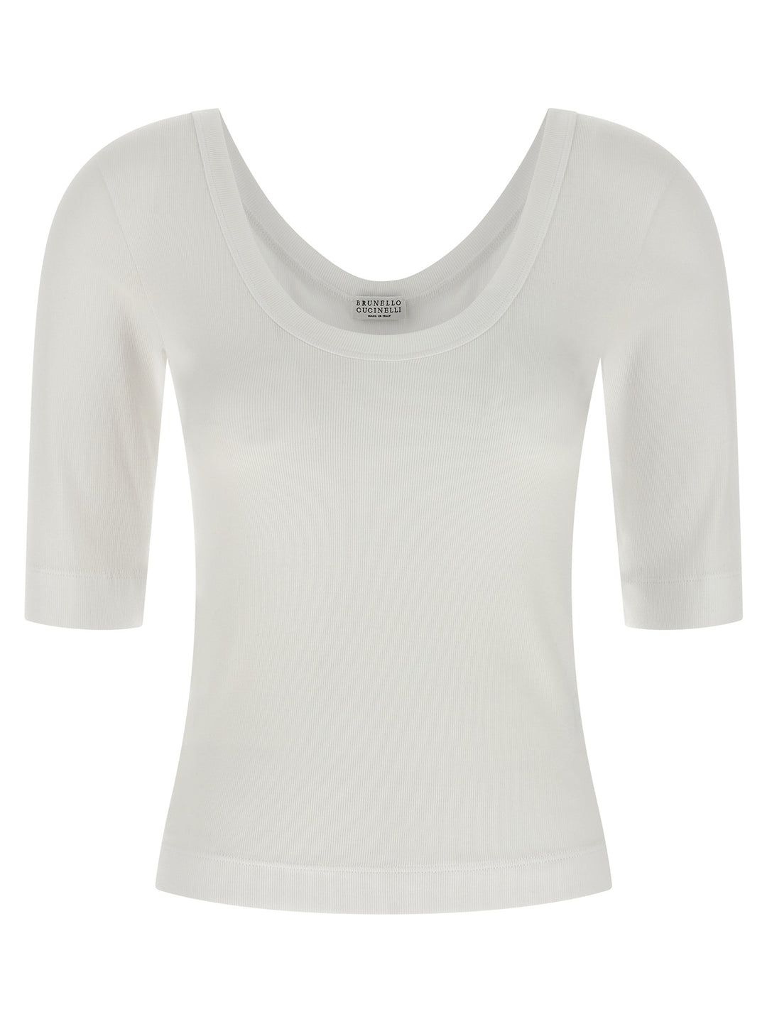 Brunello Cucinelli Monile T shirt - Bianco | d572fde29b07a55e9b443f46330e509f0621caa0