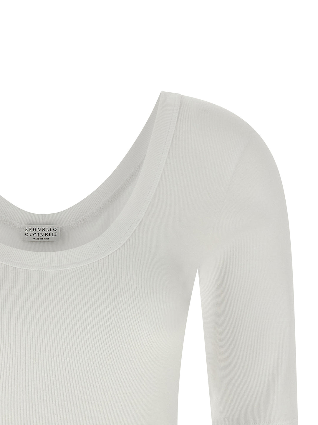 Brunello Cucinelli Monile T shirt - Bianco | 80e31bcc26227f54be5bb3848f690b4b57aed663