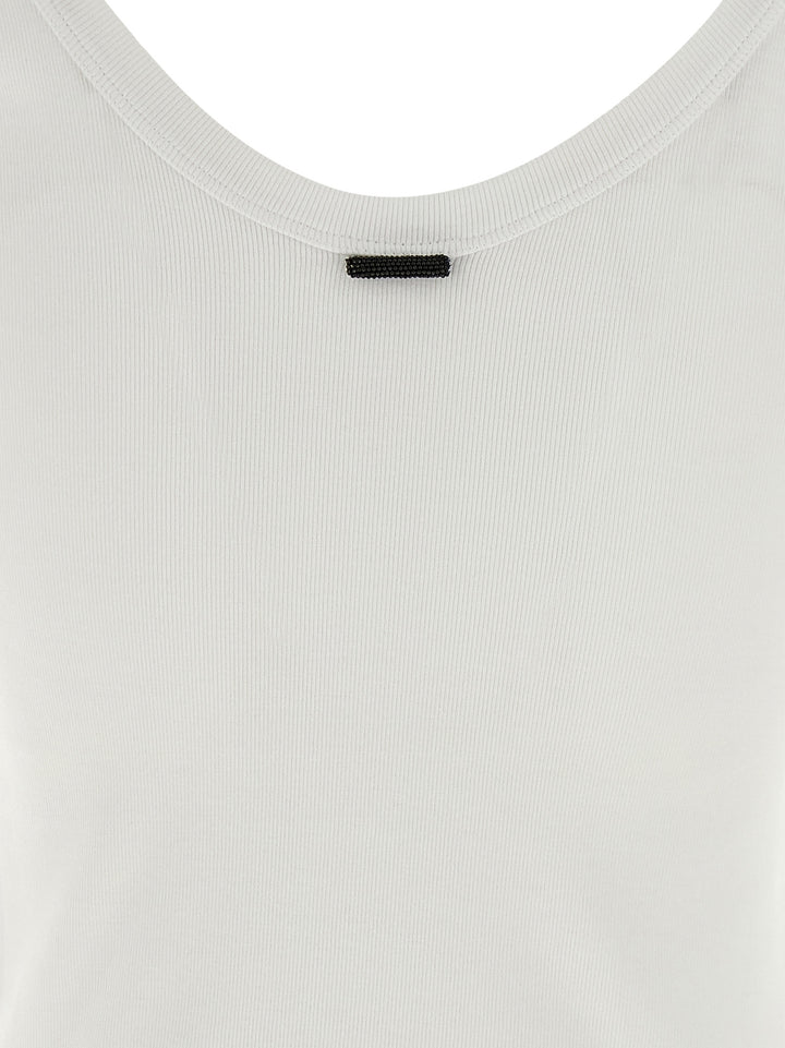 Brunello Cucinelli Monile T shirt - Bianco | 5dcff3c6614907acd131622d2f7509917b2e1c24
