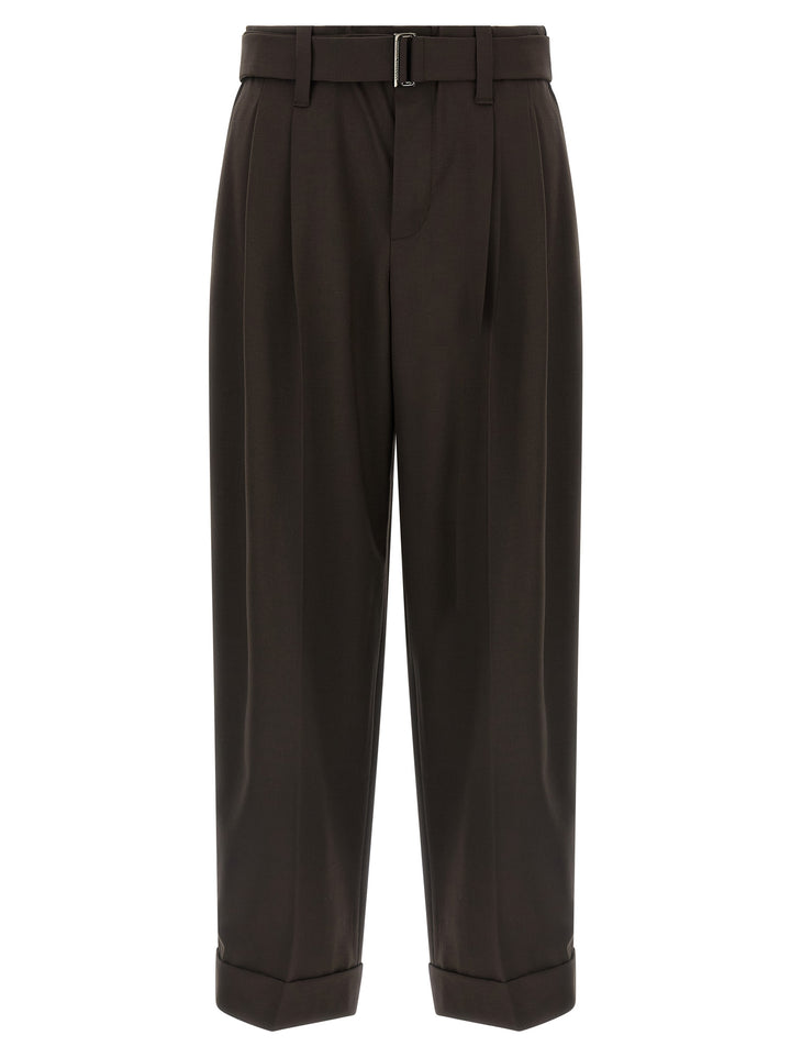 Brunello Cucinelli Wool Pantaloni - Marrone | 85f8eed421526947be722fe23fef7e2dcb9be6b0