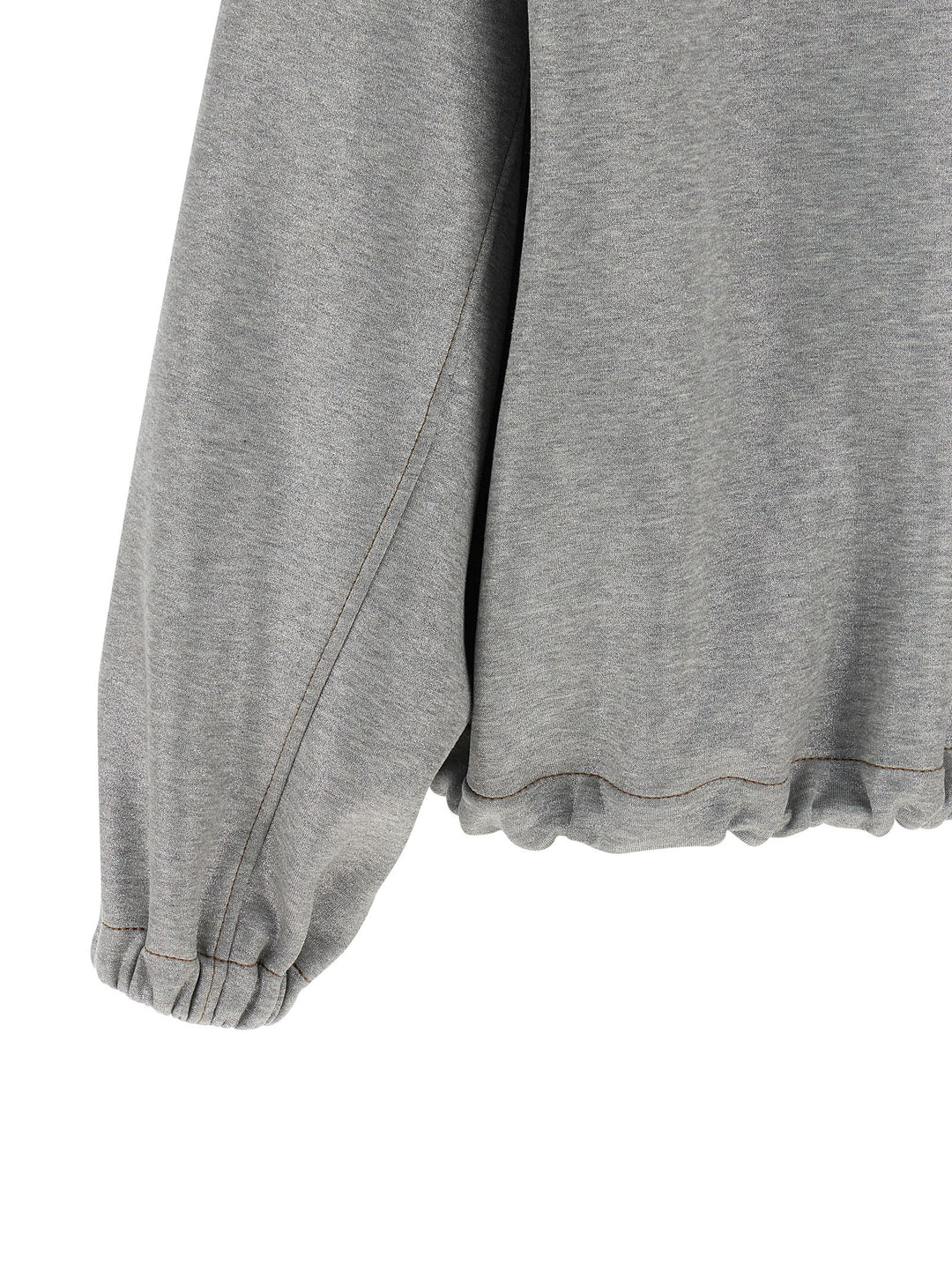 Brunello Cucinelli Shiny Zipper Pull Puffer Jackets - Silver | b270f685b232782728318aa740cd414810098927