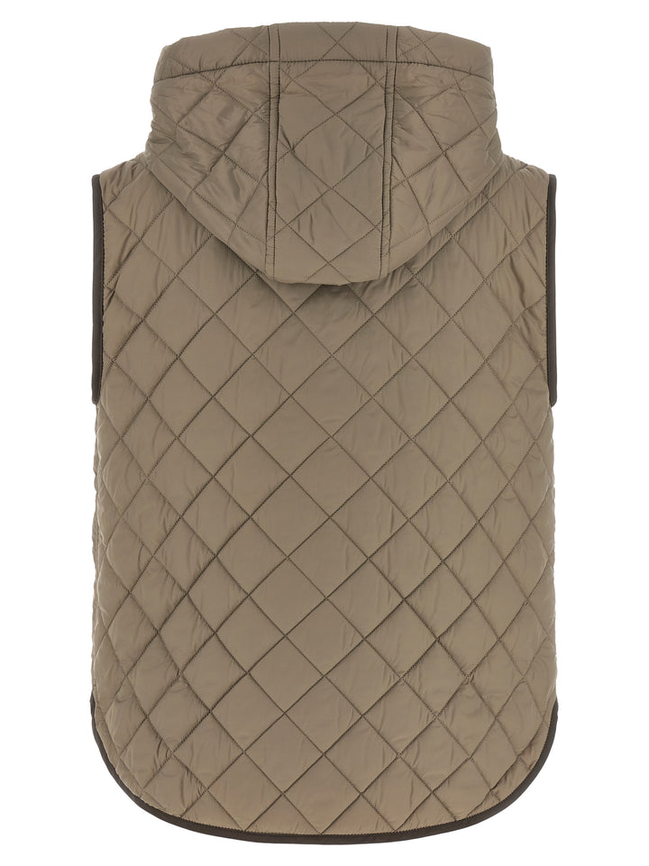 Brunello Cucinelli Quilted Vest Gilet - Marrone | 2fd2278306399b3296f5b69a80c162c0da8fe208
