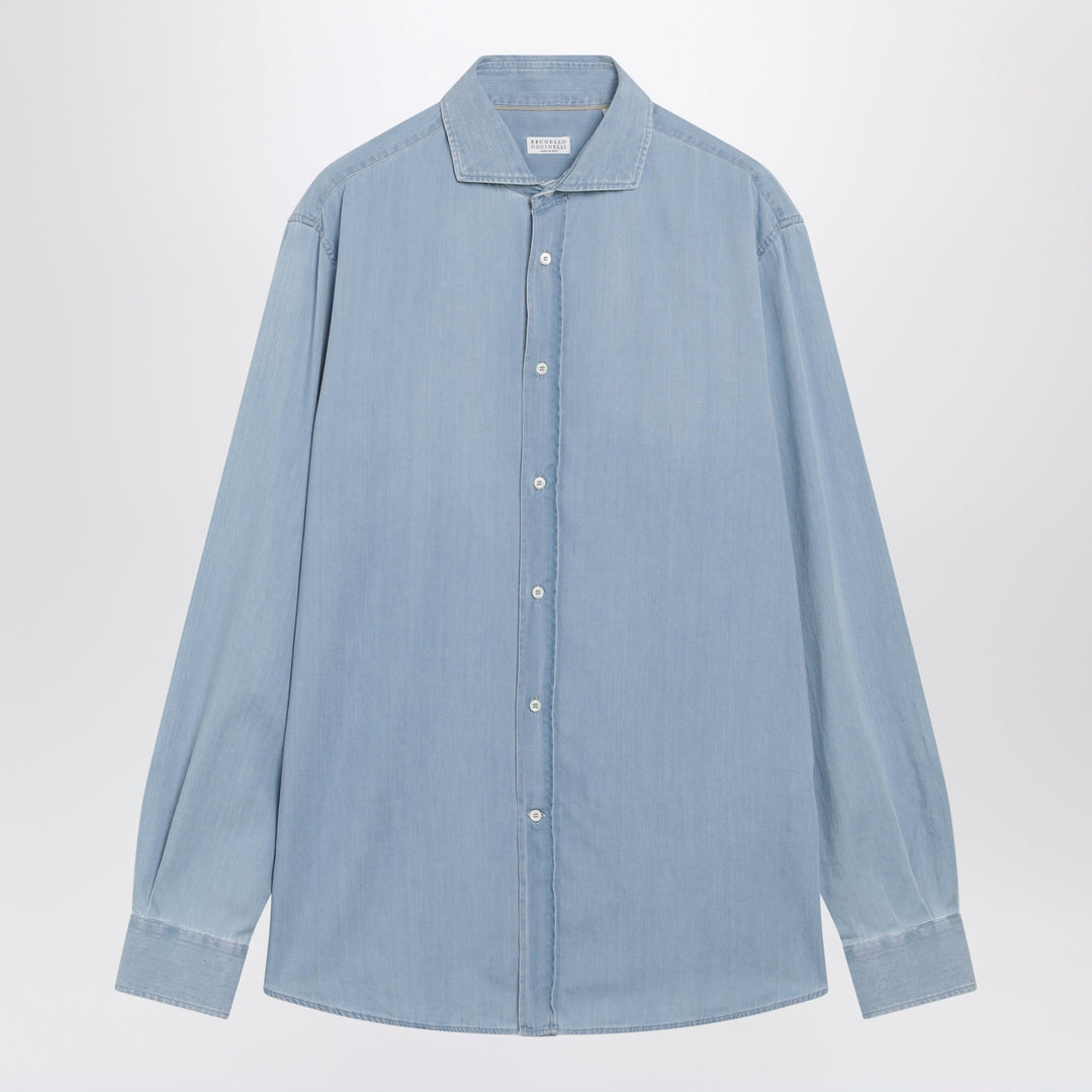 Brunello Cucinelli Shirts & Tops - Celeste | f0e07cf8e21dc3350bb16f1c838f23a39a3f2a89