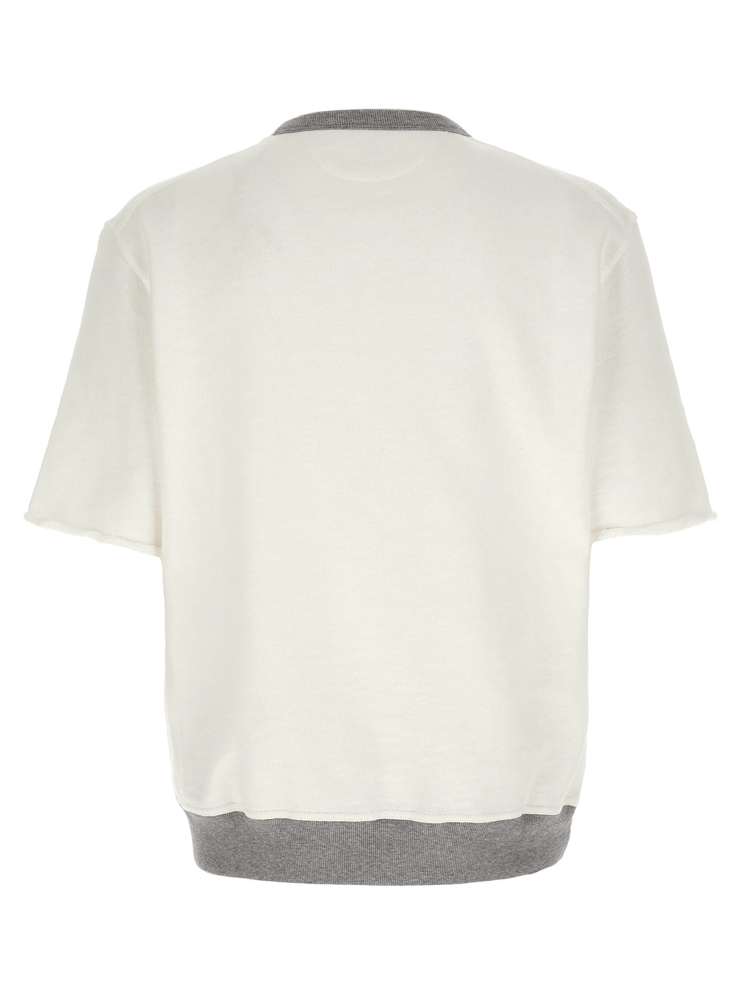 Brunello Cucinelli Short Sleeved Felpe - Bianco | 38ea99e03a0a272b29f714be1189f288e2452d2c