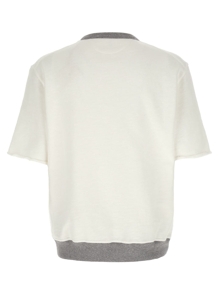 Brunello Cucinelli Short Sleeved Felpe - Bianco | 38ea99e03a0a272b29f714be1189f288e2452d2c