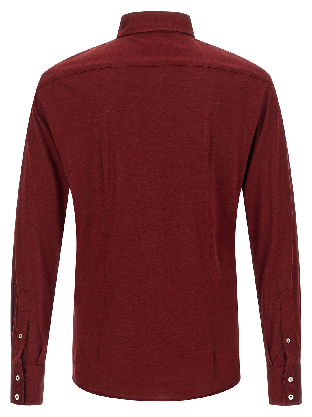 Brunello Cucinelli Silk And Cotton Shirt Camicie - Bordeaux | 40edc9aaafba801605bc540d8a433b7e9bca25a9