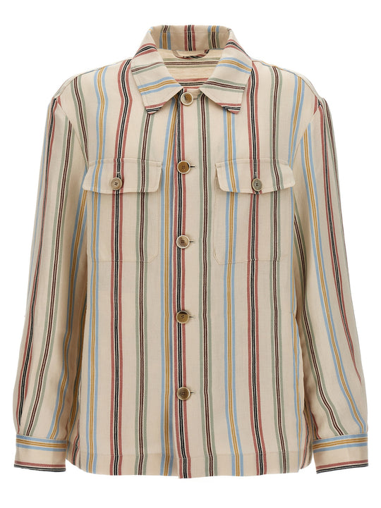 Striped Overshirt Camicie Multicolor