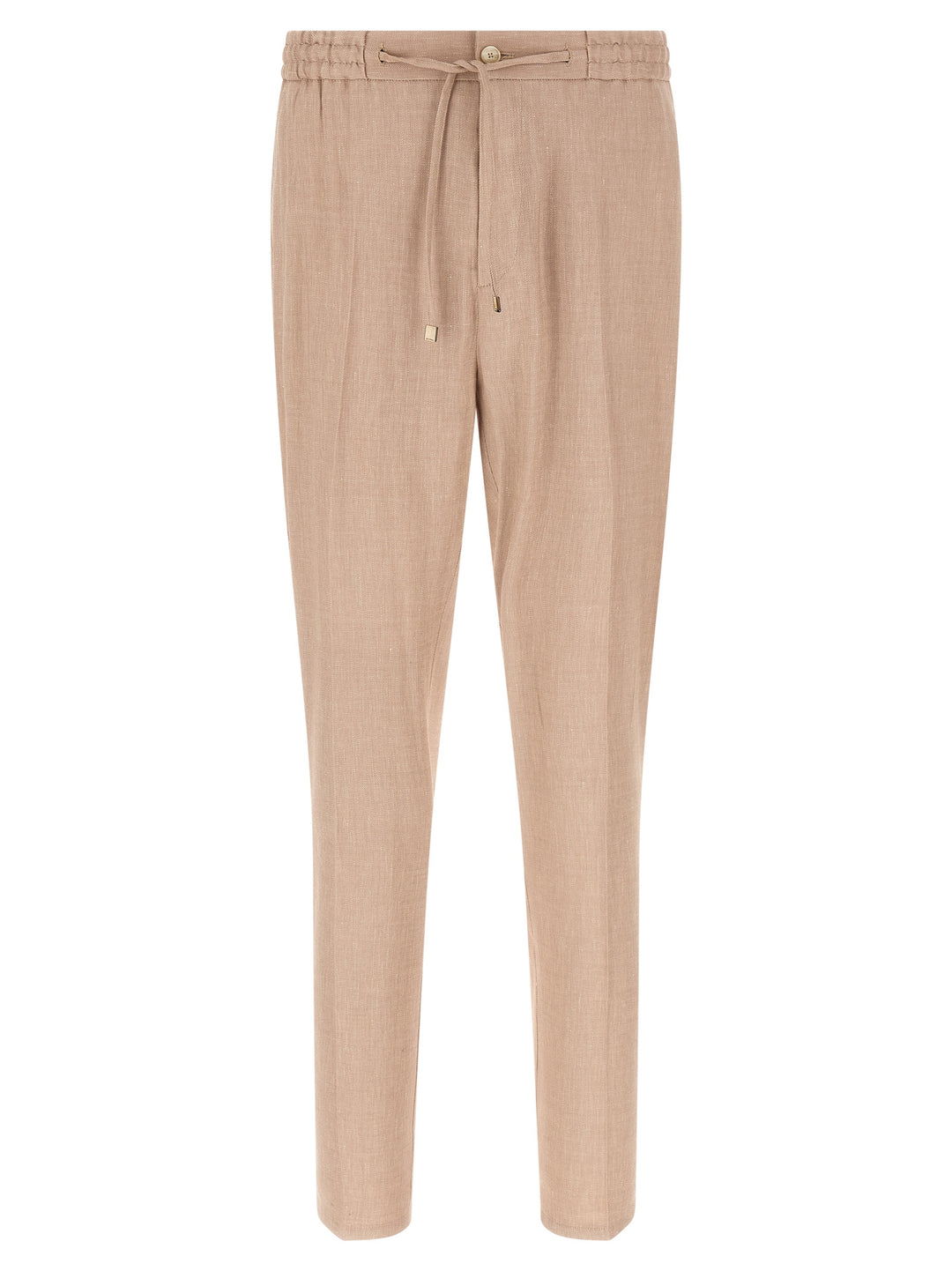 Etro Flamed Linen Joggers Pantaloni - Beige | 598379165c15aefe732547edbeeb97310f863cfa