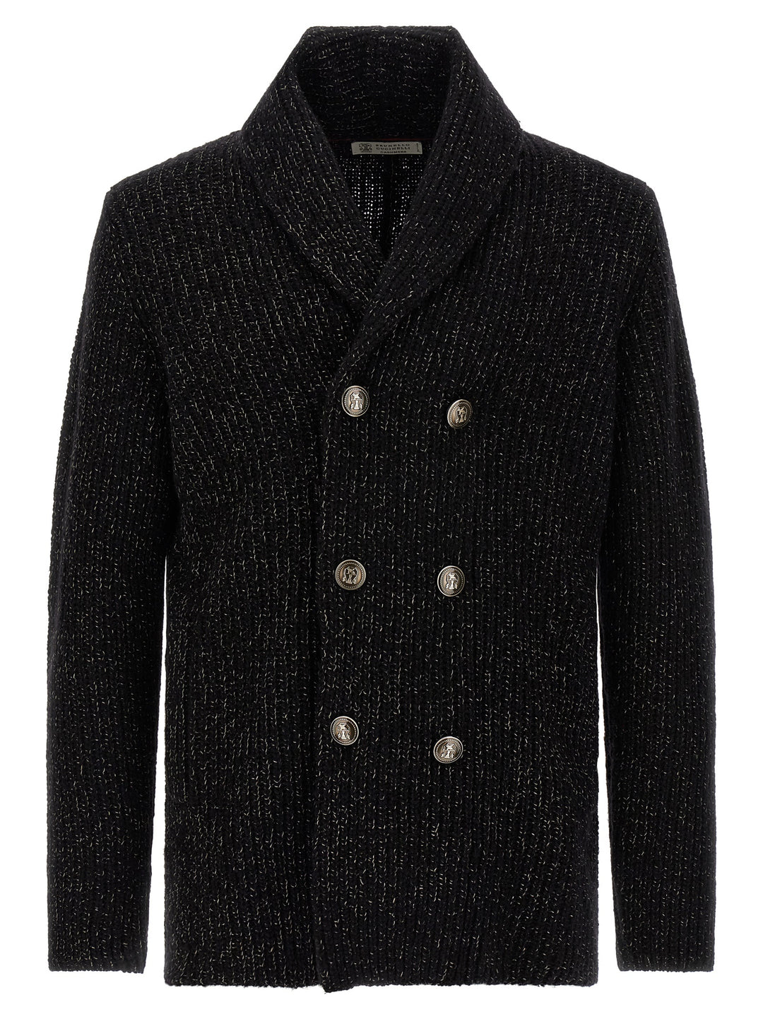Brunello Cucinelli Double-Breasted Cardigan Maglioni - Nero | cca81a1f0fd493d505601d3ee9a0051bf3f58620