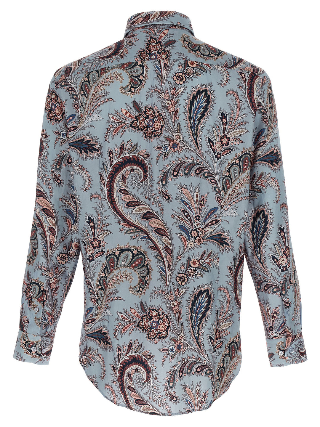 Etro Floral Paisley Cotton Shirt Camicie - Celeste | 82a36b9d52030c60a40bf40b29bed9f11c8aaf6b
