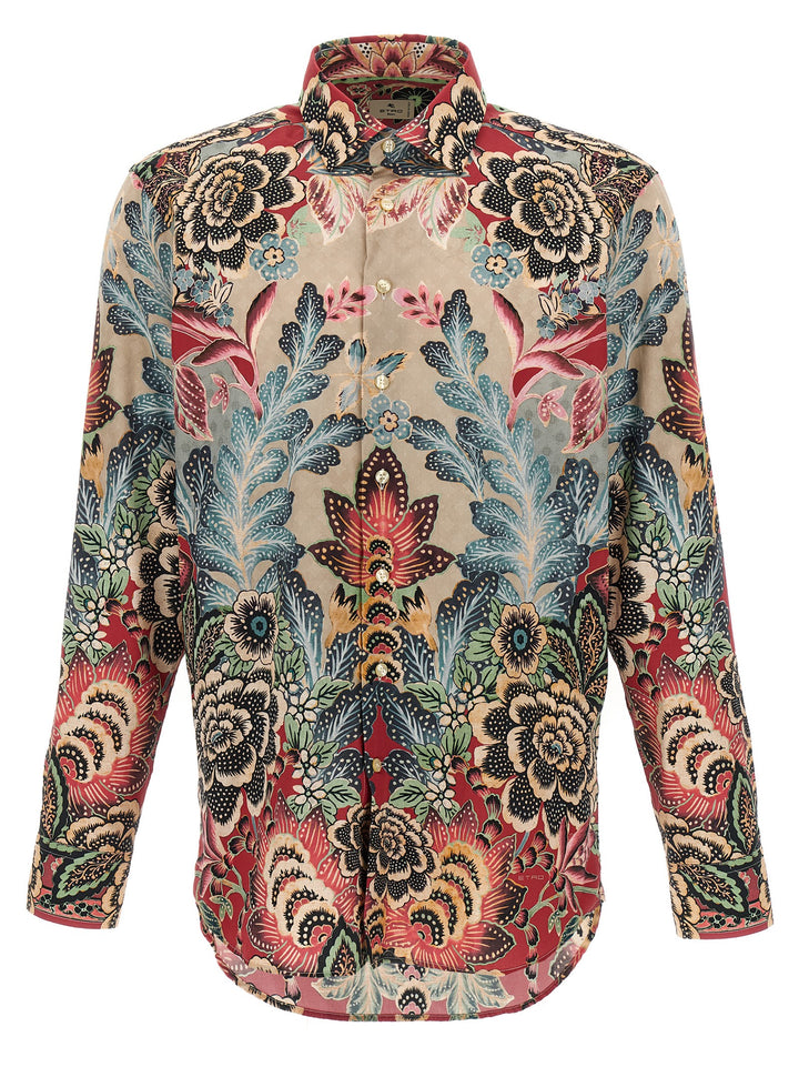 Etro Flower And Foliage Shirt Camicie - Multicolor | 8e868139af55f1a9eb5f19298d21ba3ae5bb95eb