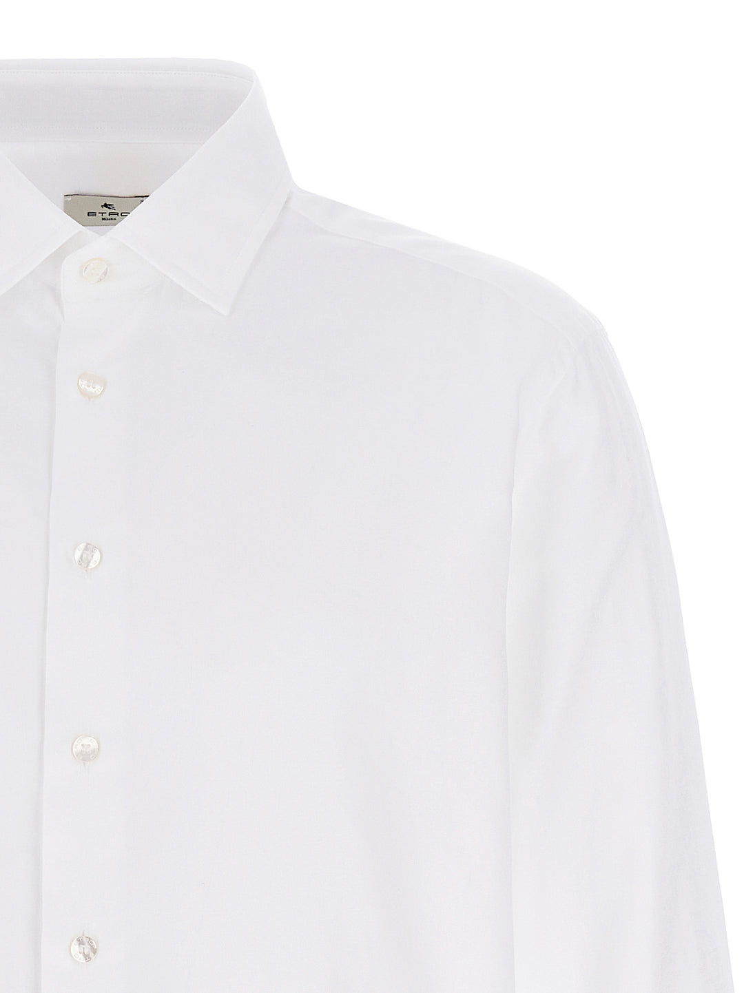 Etro Gecko Jacquard Shirt Camicie - Bianco | 85c0104d39066ae11bd30b6b79486708f6f846d4