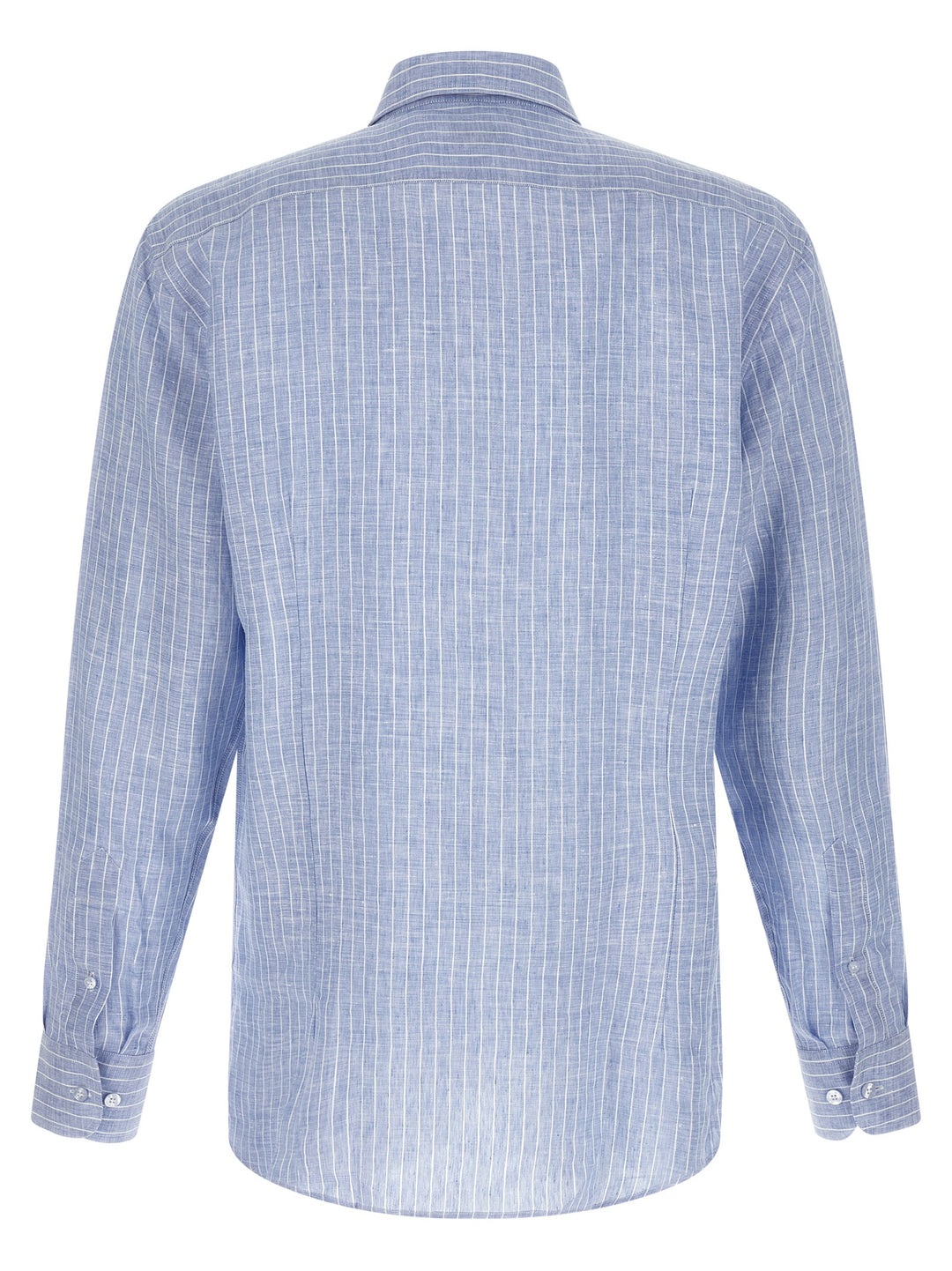 Etro Striped Linen Shirt Camicie - Celeste | bd7962b0487b7c5f4f61c7baf1dbcab1d64f89c3