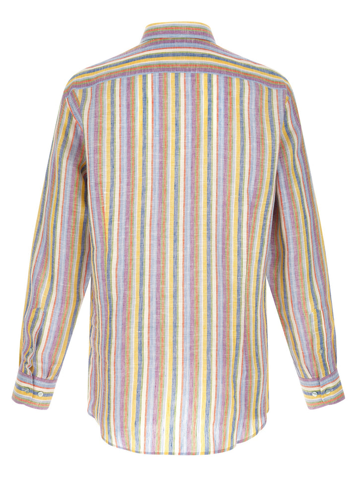 Etro Striped Linen Shirt Camicie - Multicolor | 938a6482b9ef45eab6c44ae4f13f527e90823f9a