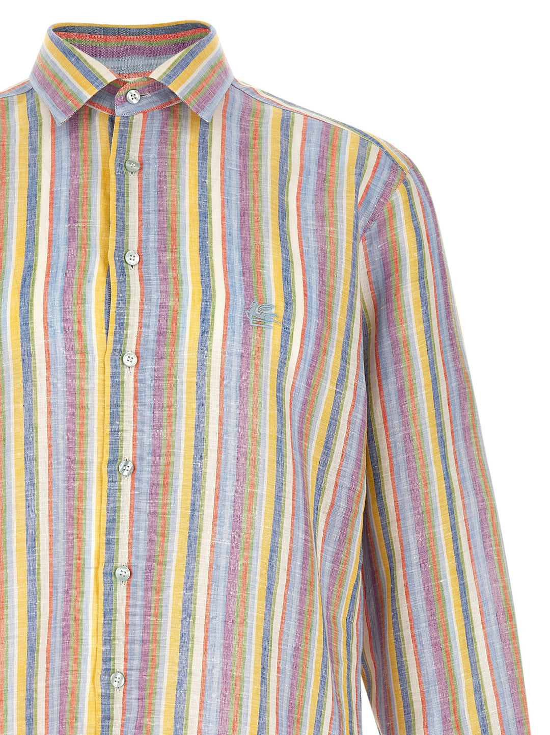 Etro Striped Linen Shirt Camicie - Multicolor | 3535c727f2bad86caa665484838a26e8fd19301e