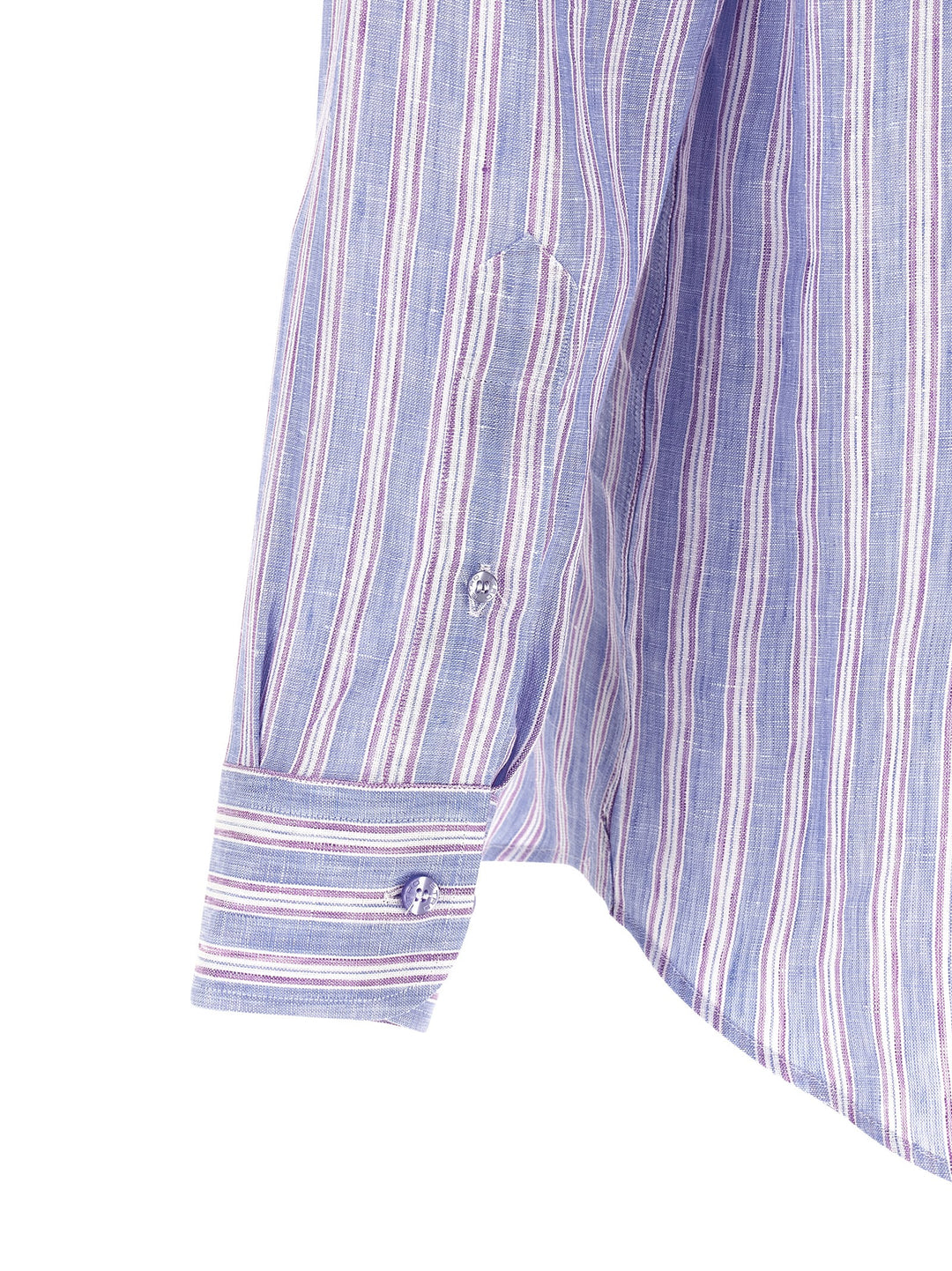 Etro Striped Linen Shirt Camicie - Multicolor | 57f33584960bd32e09ef1992fdb6fb18c19df9fd