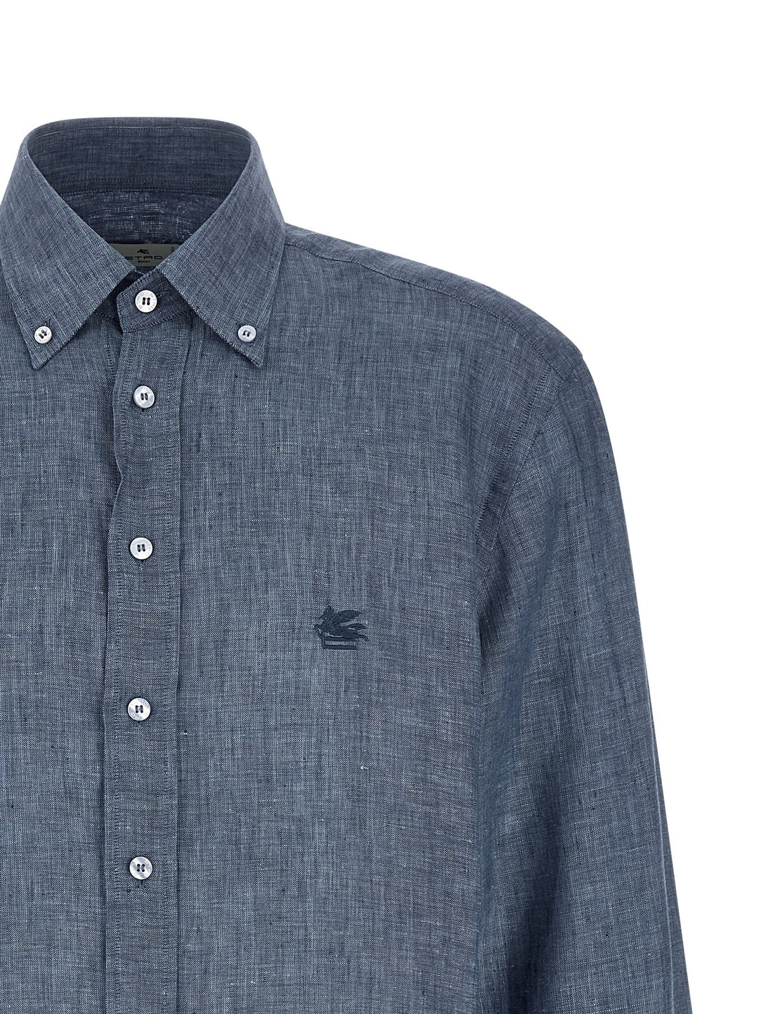 Etro Linen Shirt Camicie - Blu | bf9c44f6d6a1f190dfa0edb42163f00dd08132cb