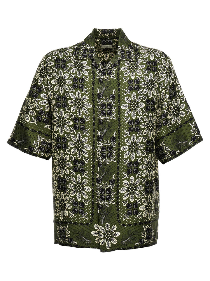 Floral Print Shirt Camicie Verde