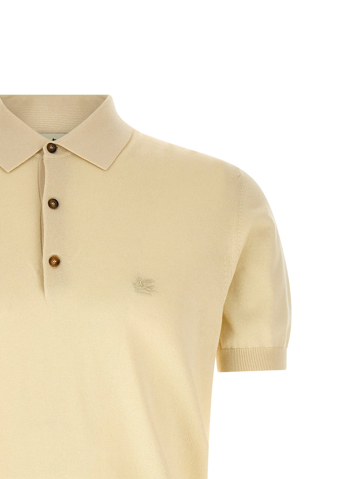 Etro Pegaso Polo - Beige | 3521f7f1b975fcebeba40fecd031a7494b23bfd6