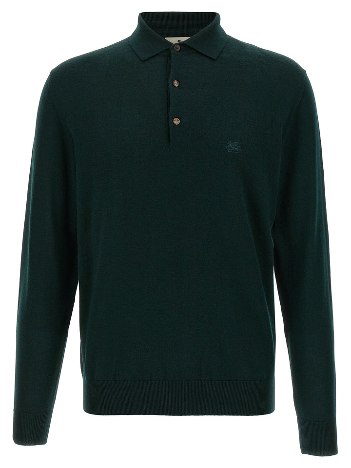 Etro Polo Jersey Maglioni - Blu | a9728b071a92906e075ad0c050632a3bc33a5f06