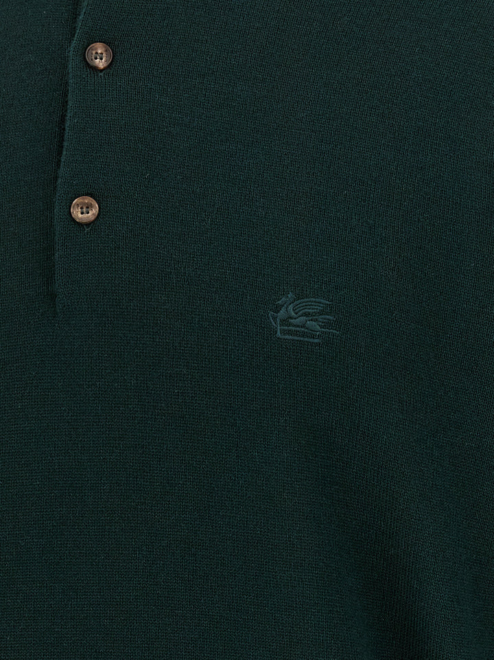 Etro Polo Jersey Maglioni - Blu | 44246f7ad52c69279e96afe07702201b23735f2a
