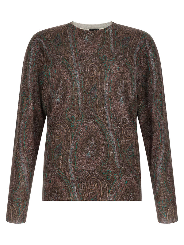 Paisley Sweater Maglioni Bordeaux