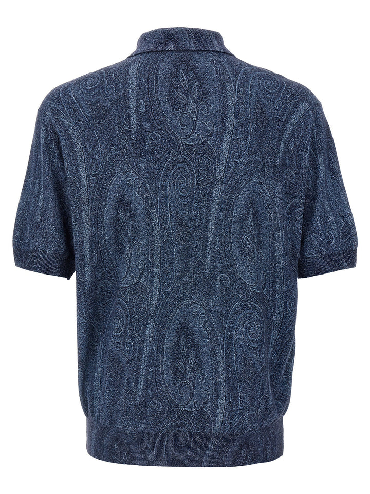 Etro Paisley Polo - Blu | ab95f2d5916c12512959128989b46be4f738f917