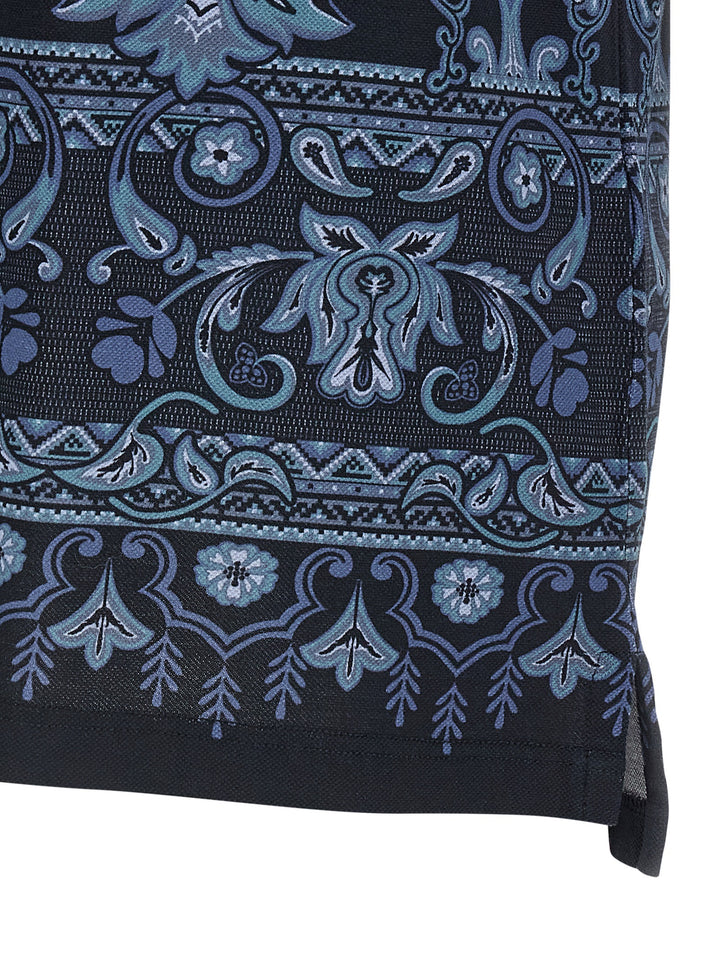 Etro Press  Shirt Polo - Blu | 95b97e488dab02fed75834b6024285cd8fbc6fec