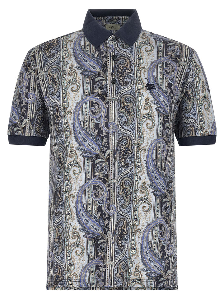 Etro Arnica Paisley Polo - Blu | b19195c801eef7215a6ec54ff1a183af012e0192