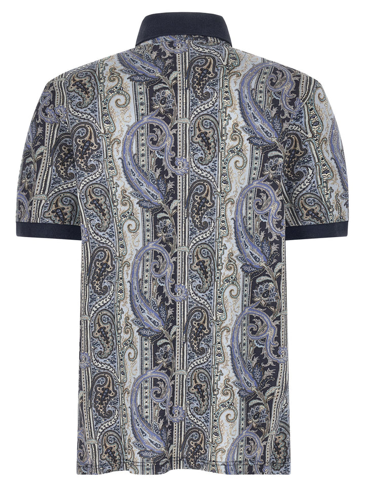 Etro Arnica Paisley Polo - Blu | 56df97b637cfbac611d8f523fa53865d369ad08b