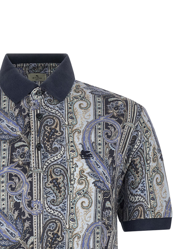 Etro Arnica Paisley Polo - Blu | 2198ac3d44245e50d2658641f865f2a6701e8eb6