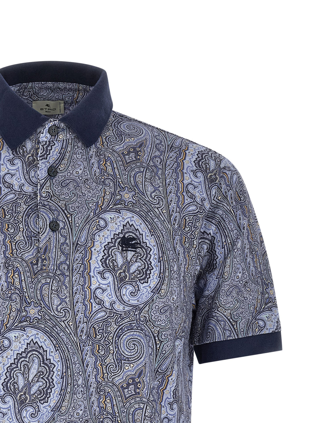 Etro Arnica Paisley Polo - Blu | 482a40afc6a14c88697ef9b0de6cb124d4122152