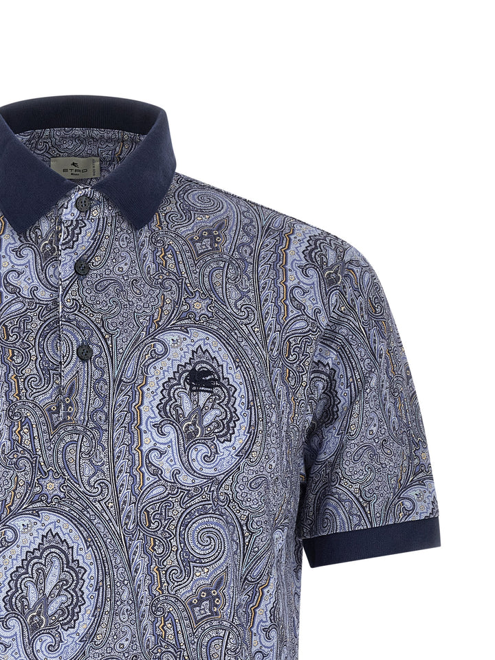 Etro Arnica Paisley Polo - Blu | 482a40afc6a14c88697ef9b0de6cb124d4122152