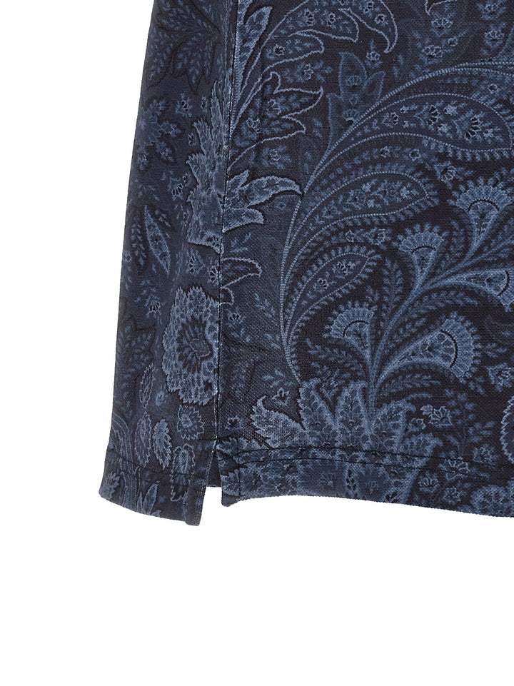 Etro Arnica Paisley Polo - Blu | da8a4f8bcb6926e4ba5cf605024a50dd2a5dc840