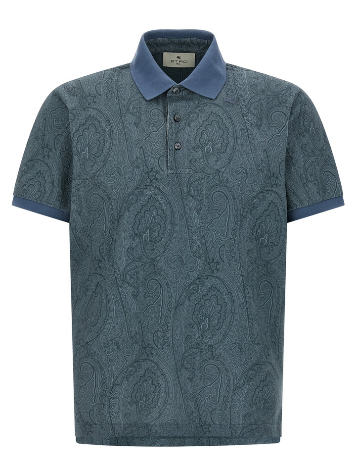 Etro Paisley Polo - Blu | fa34a9dd30ef4adecc41bdecc288f43cc9a3dd86