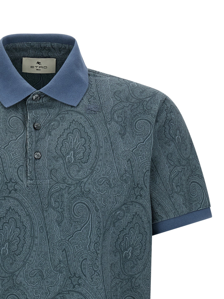 Etro Paisley Polo - Blu | e512fc8bbd56d40d45d0a6913bc1ec608705bc51