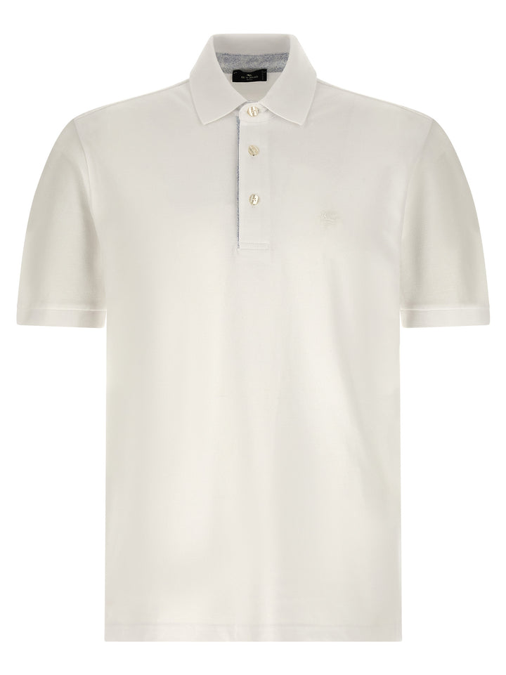 Etro Pegaso Polo - Bianco | f329450b2439422cdcdf48b947e0176c2f5dc939