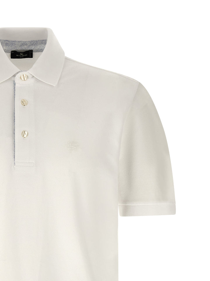 Etro Pegaso Polo - Bianco | e598a9414a9c34ac08a34c83dbad679f247e39f9