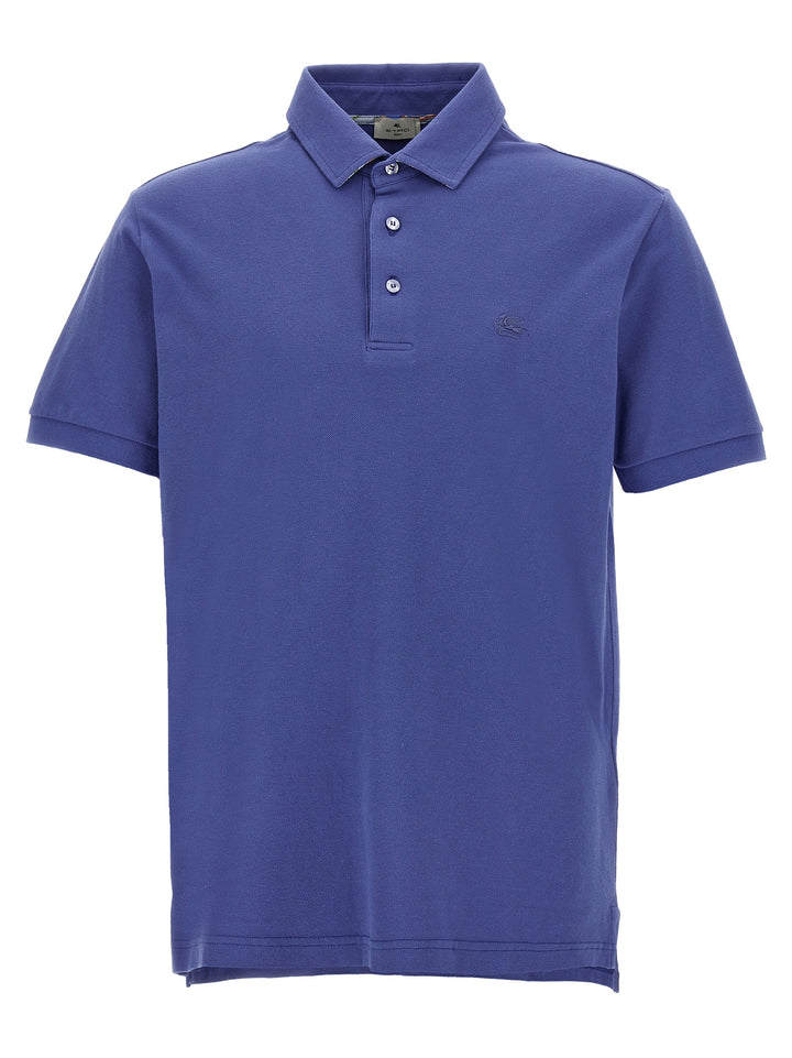 Etro Pegaso Polo - Blu | 2e74dba6a490d936753edf8cff192ea5fa39bbd5