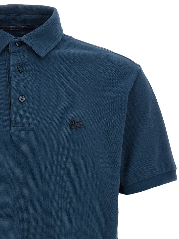 Etro Pegaso Polo - Blu | 3f9a093af707996bb986d27a7521a9a9ac3bc7d4