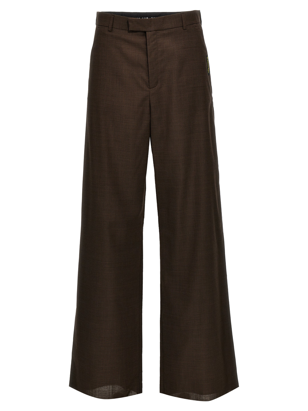 Houndstooth Trousers Pantaloni Marrone