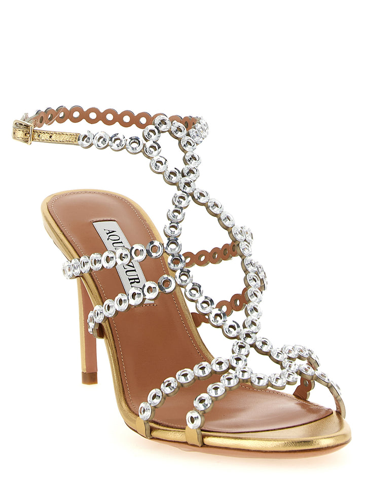 Aquazzura Mooncrush Sandali - Oro | de948b861052e053c3ee2622642c1f262aa47b01