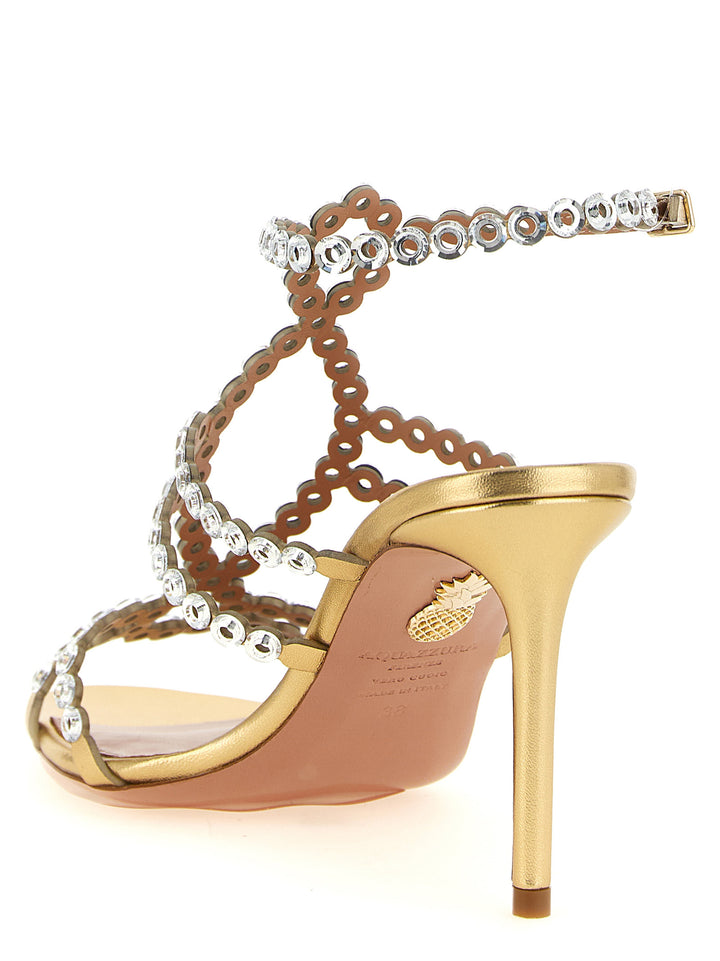Aquazzura Mooncrush Sandali - Oro | 07b08bad2e9028302bd01fc5bd42499bb8cdaa0a