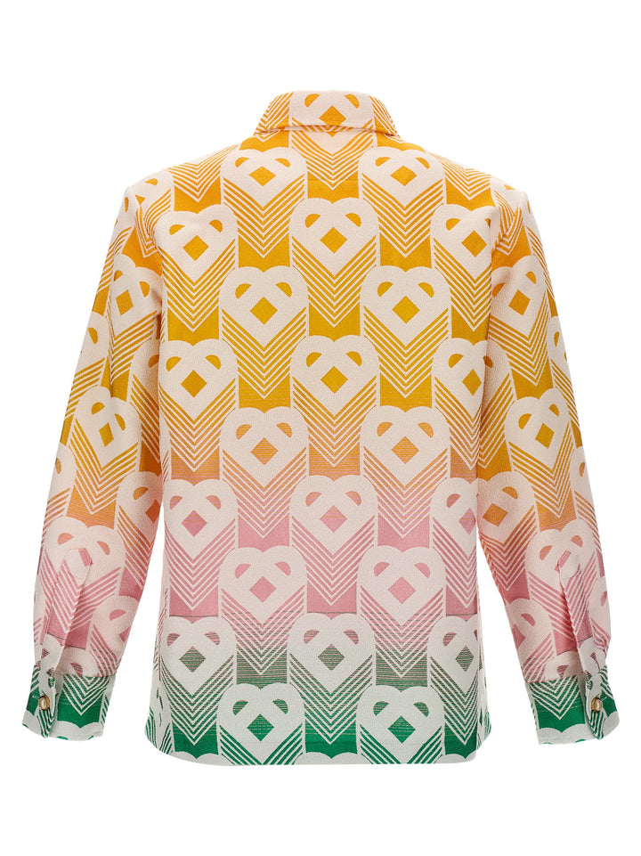 Gradient Flying Heart Giacche Multicolor