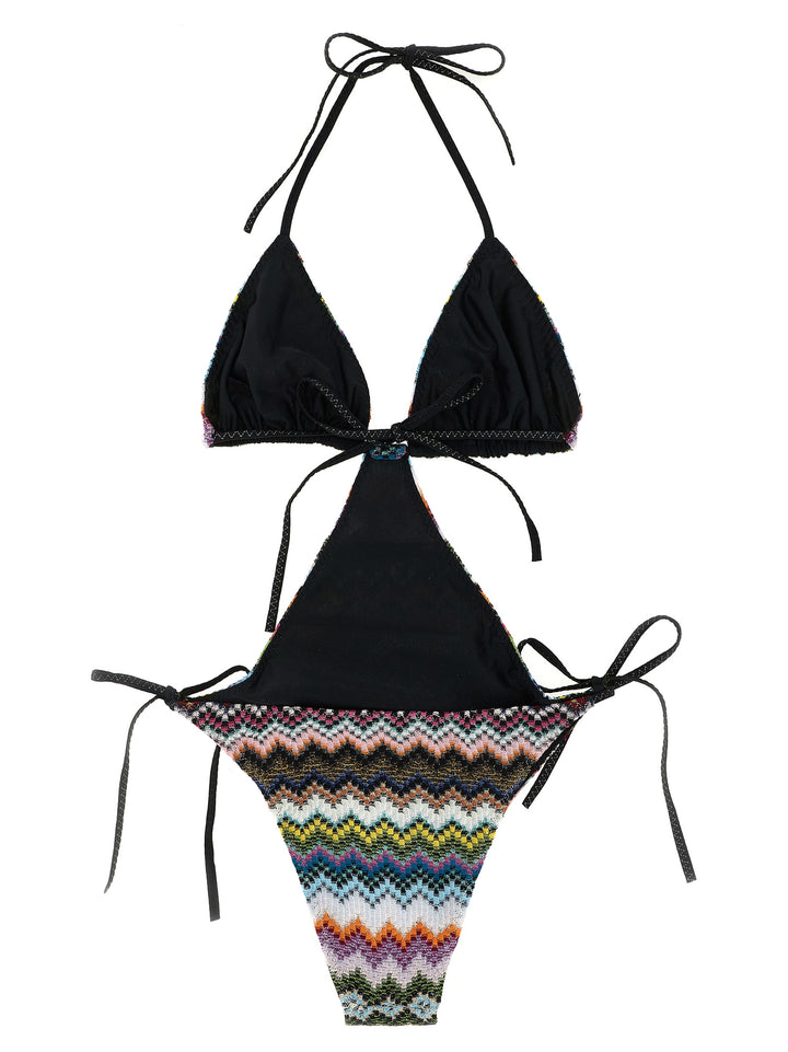 Missoni Zigzag Pattern Trikini Beachwear - Multicolor | ec3cfeae0f1fd4796857376ca22fff982bec39f3